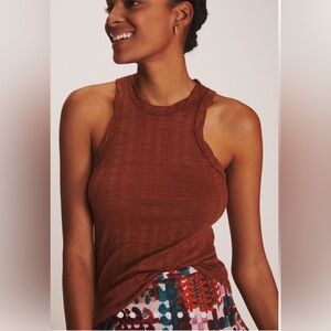 Pilcro terracotta racerback tank Top XS